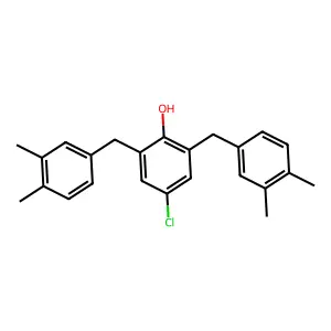 2,6-Xylenol, 4-chloro-alpha(sup 2),alpha(sup 2)-di(3,4-xylyl)- structure