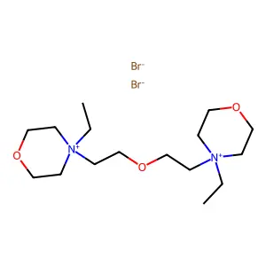 Morpholinium, 4,4'-oxydiethylenebis(4-ethyl-, dibromide structure