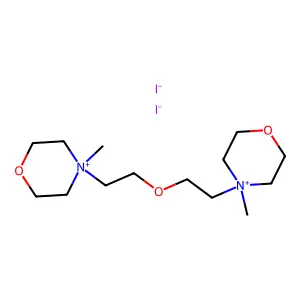 Morpholinium, 4,4'-oxydiethylenebis(4-methyl-, diiodide structure