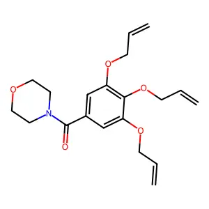 Morpholine, 4-(3,4,5-triallyloxybenzoyl) structure