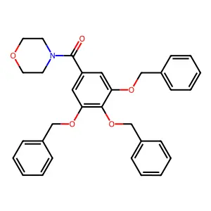 Morpholine, N-(3,4,5-tribenzyloxybenzoyl)- structure