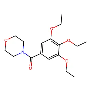 (Morpholin-4-yl)(3,4,5-triethoxyphenyl)methanone structure