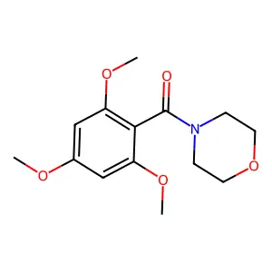 Morpholine, 4-(2,4,6-trimethoxybenzoyl)- structure