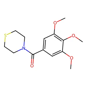 Morpholine, 4-(3,4,5-trimethoxybenzoyl)-thio- structure