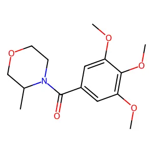 (3-Methylmorpholin-4-yl)(3,4,5-trimethoxyphenyl)methanone structure