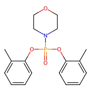 4-Morpholinephosphonic acid, di-o-tolyl ester structure