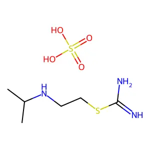 Pseudourea, 2-(2-isopropylaminoethyl)-2-thio-, hydrogen sulfate structure
