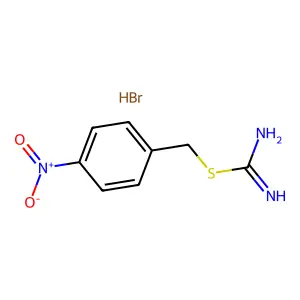 Pseudourea, 2-(p-nitrobenzyl)-2-thio-, monohydrobromide structure
