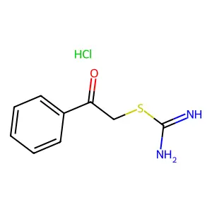 Pseudourea, 2-phenacyl-2-thio-, hydrochloride structure