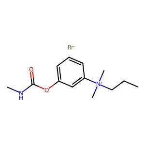 Ammonium, (m-hydroxyphenyl)dimethylpropyl-, bromide, methylcarbamate structure