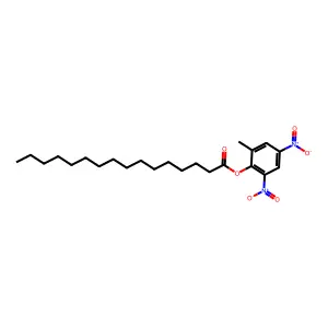 Palmitic acid, 4,6-dinitro-o-tolyl ester structure