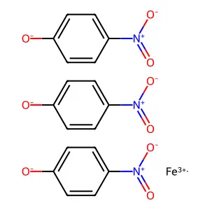 Iron(3+) tris(4-nitrophenolate) structure