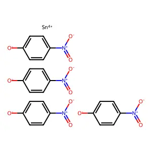 Phenol, p-nitro-, tin(IV) salt structure