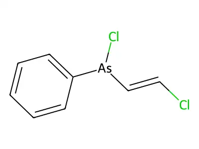 Chloro(2-chlorovinyl)phenylarsine structure