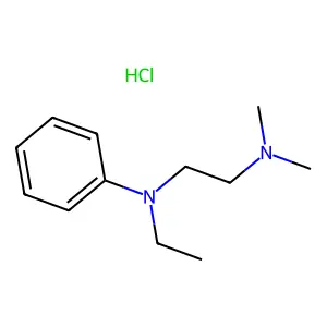Aniline, N-dimethylaminoethyl-N-ethyl-, hydrochloride structure