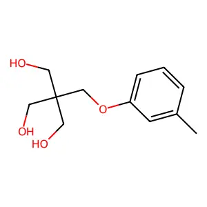 1,3-Propanediol, 2-hydroxymethyl-2-(m-tolyloxymethyl)- structure