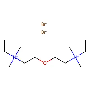 Ammonium, oxydiethylenebis(dimethylethyl-, dibromide structure