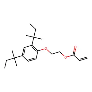 2-(2,4-Bis(1,1-dimethylpropyl)phenoxy)ethyl acrylate structure