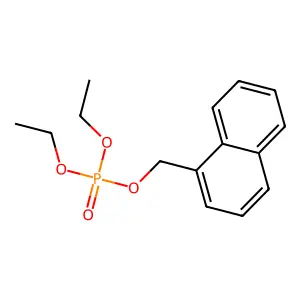 Phosphoric acid, diethyl 1-naphthylmethyl ester structure