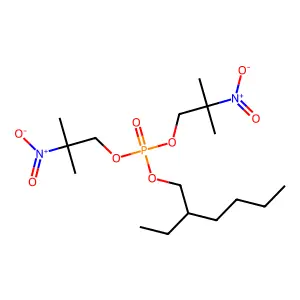 2-Ethylhexyl bis(2-methyl-2-nitropropyl) phosphate structure