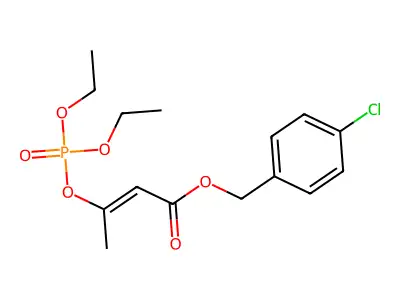 (4-Chlorophenyl)methyl 3-diethoxyphosphoryloxybut-2-enoate structure