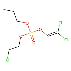 2-Chloroethyl 2,2-dichloroethenyl propyl phosphate structure