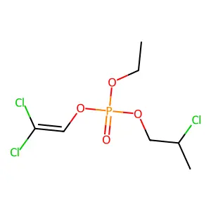 2-Chloropropyl 2,2-dichloroethenyl ethyl phosphate structure