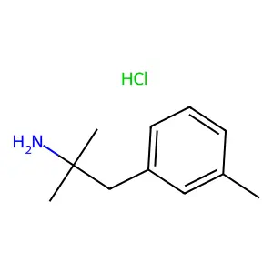 Benzeneethanamine, alpha,alpha,3-trimethyl-, hydrochloride (1:1) structure