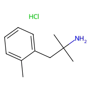 2-Methyl-1-(2-methylphenyl)propan-2-amine--hydrogen chloride (1/1) structure