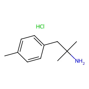 Phenethylamine, alpha,alpha-dimethyl-p-methyl-, hydrochloride structure