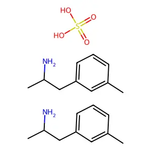 Phenethylamine, m,alpha-dimethyl-, sulfate (2:1) structure