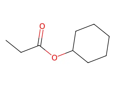 Lactic acid acetate cyclohexyl ester structure