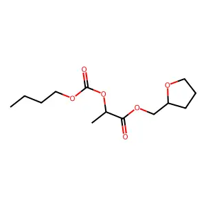 (Oxolan-2-yl)methyl 2-((butoxycarbonyl)oxy)propanoate structure