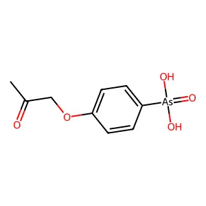 Benzenearsonic acid, p-(2-oxopropoxy)- structure