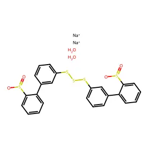 Benzenesulfinic acid, 2,2'-trithiobis(o-phenylene)bis-, disodium salt, dihydrate structure