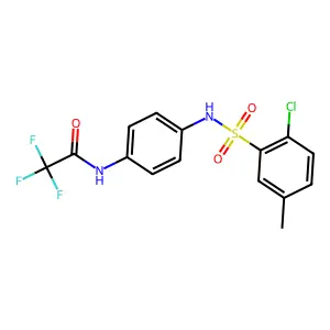Acetanilide, 4'-(3'-(6'-chloro)tolylsulfamyl)-2,2,2-trifluoro- structure