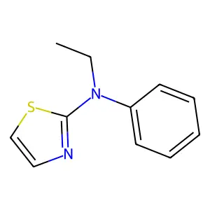 Thiazolamine, N-ethyl-N-phenyl- structure