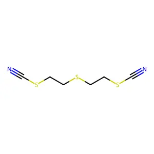 Thiocyanic acid, thiodi-2,1-ethanediyl ester structure