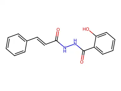N-cinnamoyl-N'-salicyloylhydrazine structure