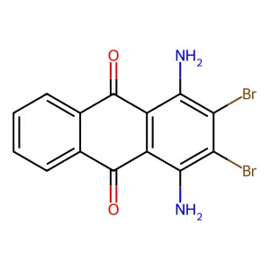 1,4-Diamino-2,3-dibromoanthraquinone structure
