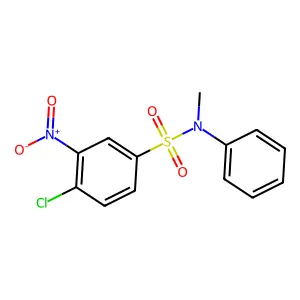Benzenesulfonamide, 4-chloro-N-methyl-3-nitro-N-phenyl- structure