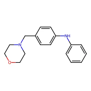 Morpholine, 4-(p-anilinobenzyl)- structure