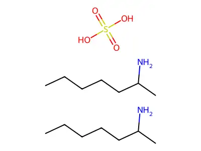 2-Heptanamine, sulfate (2:1) structure