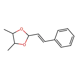1,3-Dioxolane, 4,5-dimethyl-2-(2-phenylethenyl)- structure