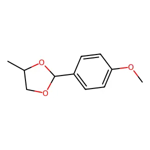 Anisaldehyde propyleneglycol acetal structure