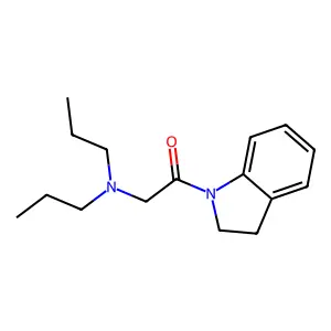 Indoline, 1-(N,N-dipropylglycyl)- structure