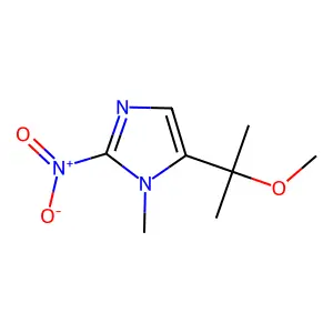5-(2-Methoxypropan-2-yl)-1-methyl-2-nitro-1H-imidazole structure