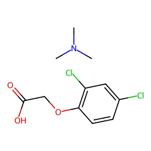Trimethylammonium 2,4-dichlorophenoxyacetate structure