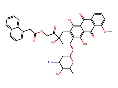 Adriamycin 14-naphthaleneacetate structure