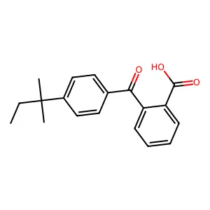 2-(4-(1,1-Dimethylpropyl)benzoyl)benzoic acid structure